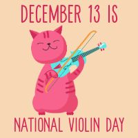 National Violin Day Graphic