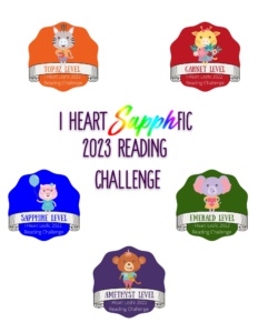 I Heart Sapphfic's 2023 Reading Challenge graphic