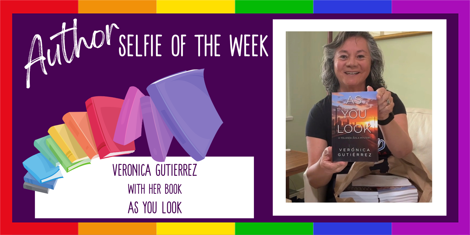 Veronica Gutierrez Selfie with her book as you look