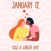 January 12 Kissa Ginger Day Graphic