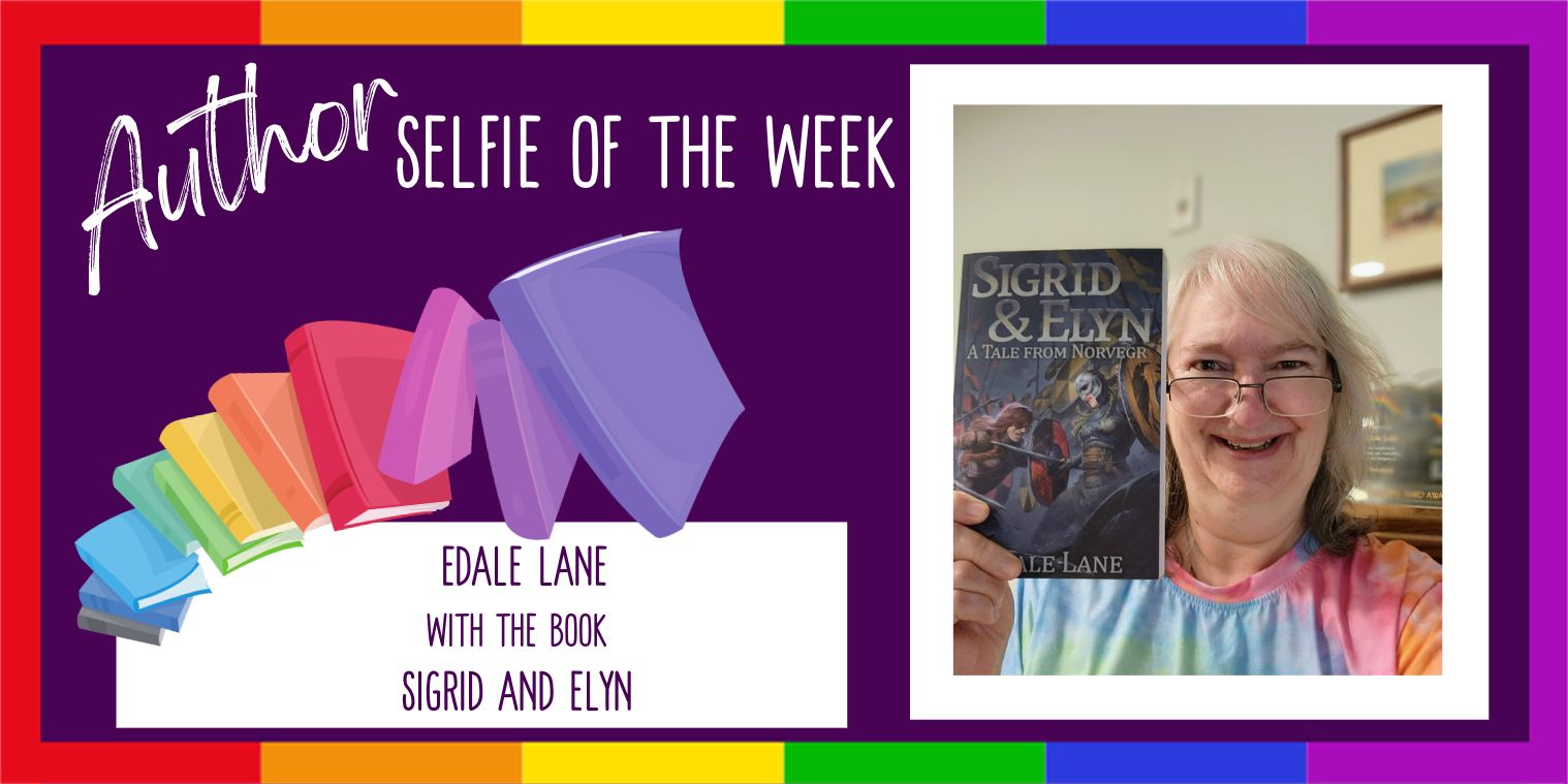 Selfie of Edale Lane with Sigrid & Elyn Book