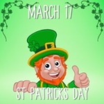 March 17 is St. Patrick's Day Graphic