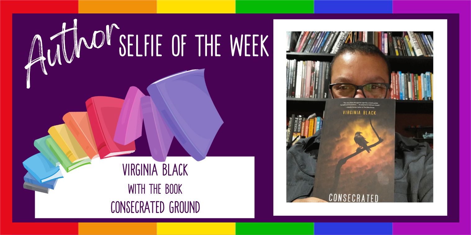 Photo of Virginia Black with the book Consecrated Ground