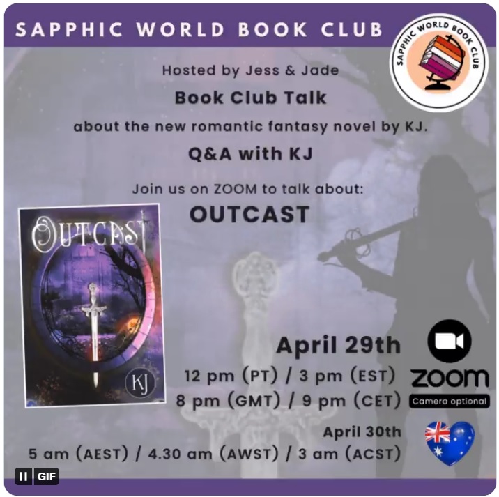 Sapphfic Book Club KJ Chat about Outcast Graphic