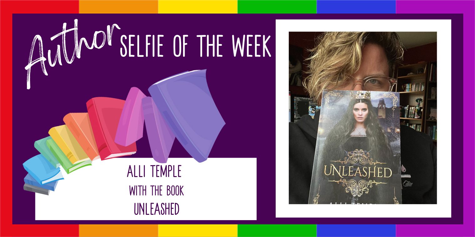 Alli Temple with the book Unleashed