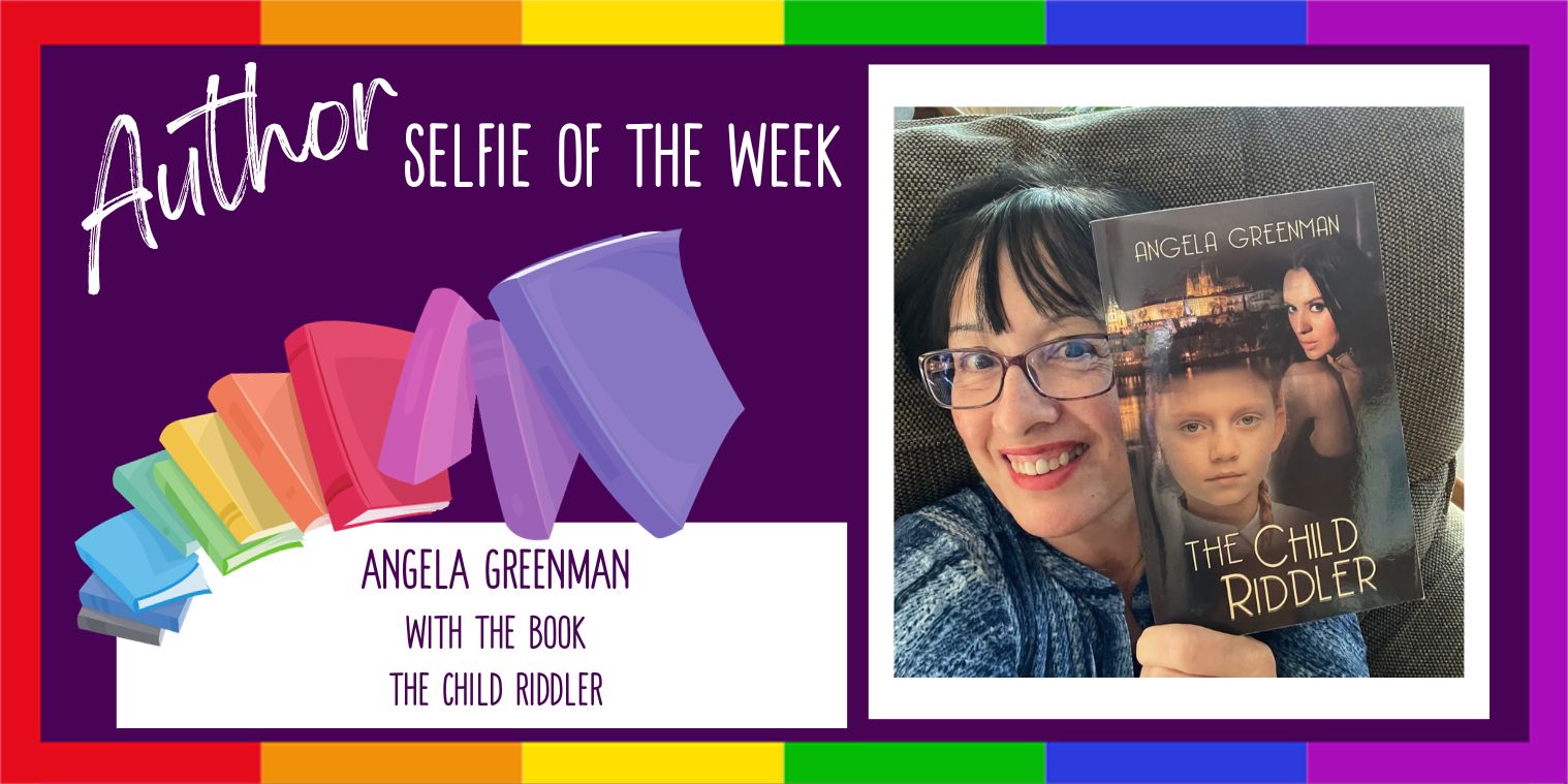Angela Greenman selfie with The Child Riddler