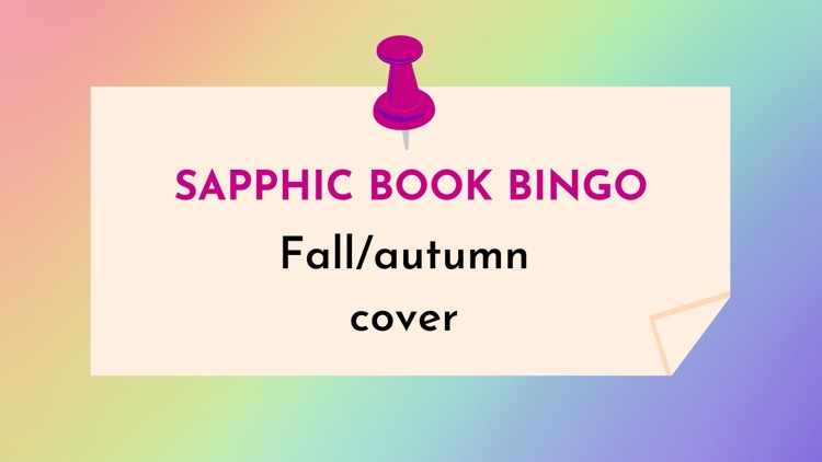 Sapphic books with a fall cover/autumn cover (Sapphic Book Bingo #19) Graphic