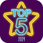 Top 5 Faves 2024 Graphic