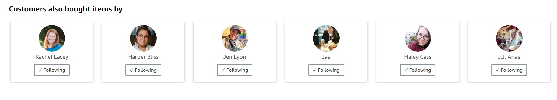 How to follow other authors graphic