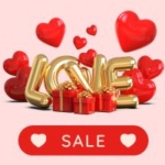 Valentine's sale graphic