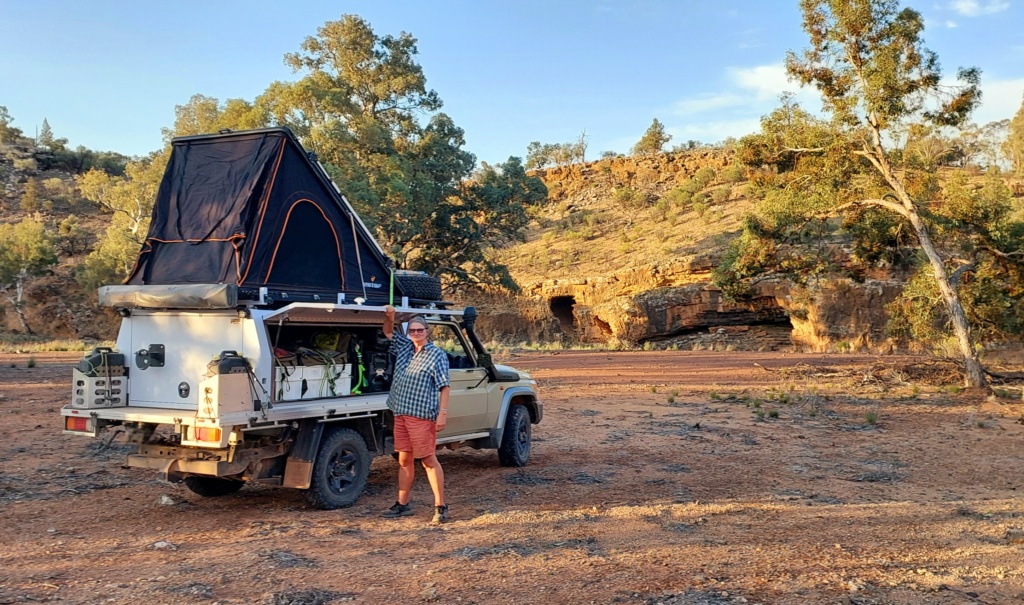 Cheyenne Blue camping in Gammon Ranges Photo