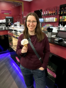 Jae with ice cream photo