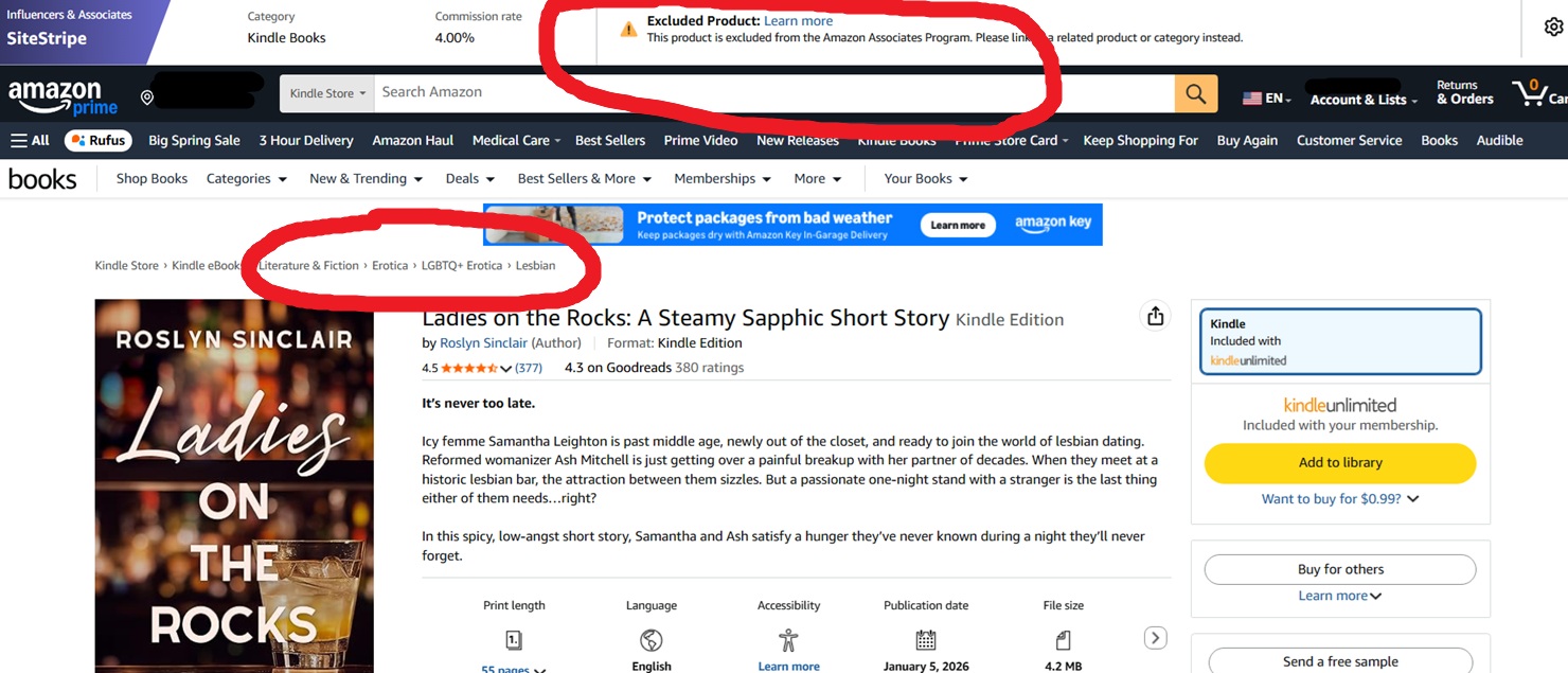Ladies on the Rocks Excluded from Associates Graphic